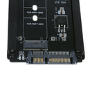 Black Metal Cased CY B+M Socket 2 M.2 NGFF (SATA) SSD to 2.5 SATA Adapter