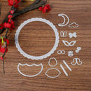 15pcs Metal Parachute Cutting Dies Stencil for DIY Scrapbooking Craft Decor