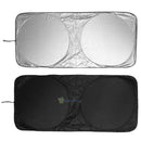 Folding Jumbo Front Rear Car Window Sun Shade Auto Visor Windshield Cover Block