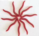 50PCS Red Earthworm Soft Worm Fishing Lures Bait Hooks Baits Tackle Crankbaits~~