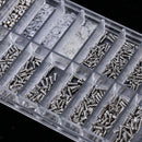 900pcs Tiny Eyeglass Nose Pads Screws Nut Glasses Sunglasses Repair Tool Kit