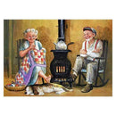 4 Pack Elderly Couples DIY 5D Diamond Painting Full Drill Cross Stitch Decor