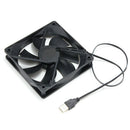 USB Case Fan 120mm Silent Computer Fans USB Powered 5V PC Cooling Fan RWN