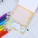 Cartoon Note Pad Pocket Portable Learning Note Supplies 100 Pages Memo Pad OZ