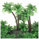 3.9 inch Height Artificial Coconut Palm Plant for Aquarium Fish Tank Green R8X2