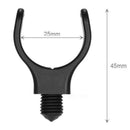 5pcs M3/8in Black Nylon Plastic Carp Fishing Rod Pole Holder Bracket Heads