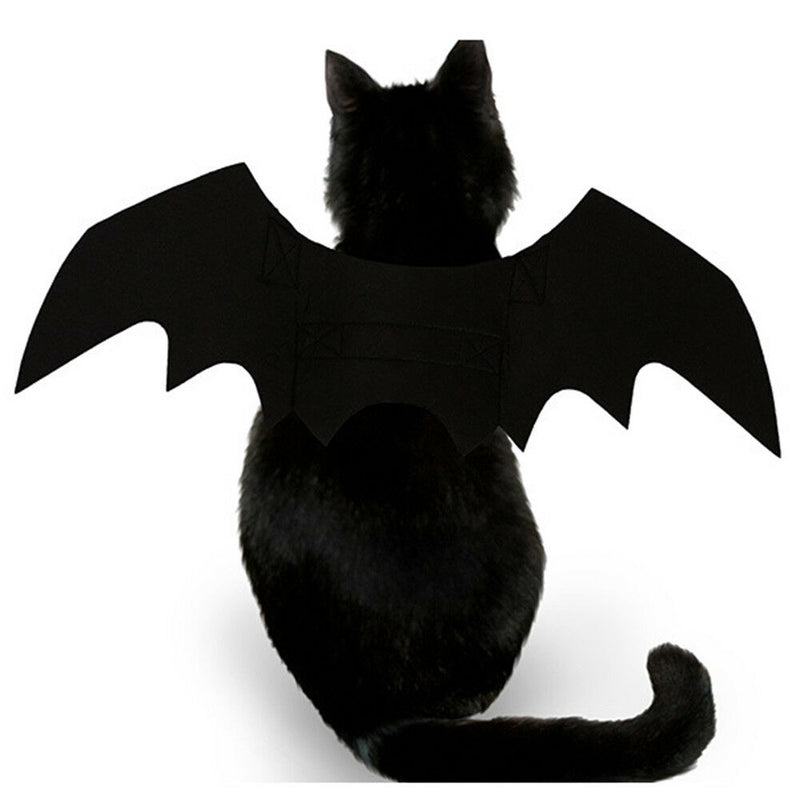 Pet Cat Dog Fancy Outfit Costume Bat Vampire Wings for Festival Party Decor Prop