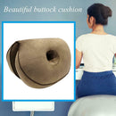 Multifunctional Dual Comfort Cushion Memory Foam Hip Lift Cushions (Coffee)