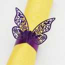 100pcs Butterfly Tissue Ring Napkin Holder Party Banquet Ornament