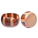 Wood Yarn Storage Bowl for Knitting, Crochet for Moms, Handmade Wooden Bowl 15cm