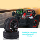 Universal 14 Holes Plastic Car Tire Skin Spare Parts 4pcs for 1/10 RC Car Trunk