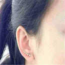 1 Pair Chic Lady Seven Star Crystal Ear Hook Charm Earrings Fashion Jewelry Xmas