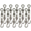 1pc M4 Stainless Steel 304 Hook & Eye Turnbuckle Wire Rope Tension