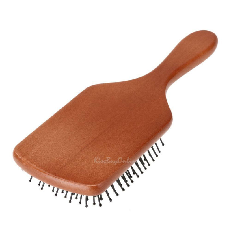 Professional Wooden Large Paddle Hairbrush Hair Massage Salon Styling Comb Brush