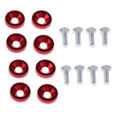 8 Sets M6x20mm Aluminium License Plate Frame Bumper Fender Bolt Screw Red