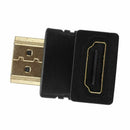 Video AV Adapter HDMI Male To Female Elbow With A Right Angle 90 Degrees