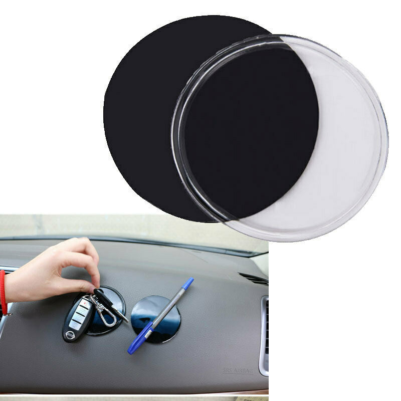 Black Silica Gel Magic Sticky Pad Cell phones Anti Slip Non Slip Mat for i JFT