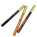 Matte Golden Classic Brass Reverse Bamboo Gift Rollerball Pen A4R2