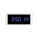 Household LED electronic clock mirror clock home thermometer with USB Digit V1A7