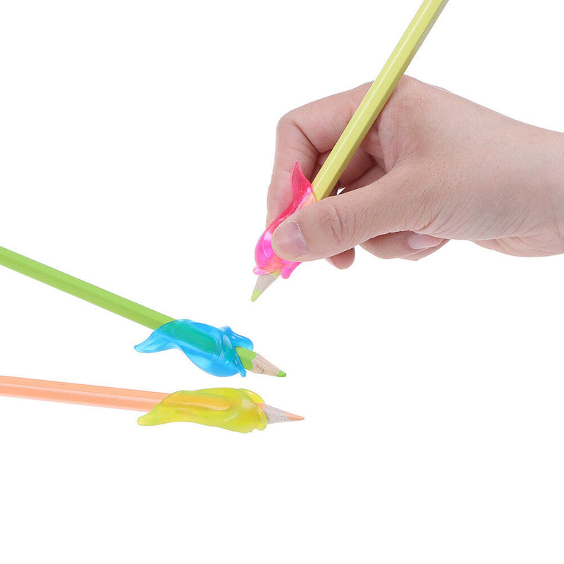 3X dolphin children pencil holder pen writing aid grip posture correction toolJR