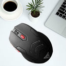 M6 2.4GHz Wireless Ergonomic Mice 1600DPI Adjustable 6 Keys Optical Mouse