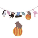 Cute Animals Shape Pull Flag Happy Birthday Banner Birthday Party Supplies