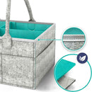 Portable Infant Kids Nappy Felt Baby Diaper Caddy Organizer Foldable Storage Bag