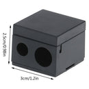 Double Holes Pencil Sharpener Make-Up Pencil Multifunctional Pencil Sharpener OZ