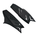 2pcs Black Unisex Mohawk  Horns Accessories Racing Dirtbike With Tapes
