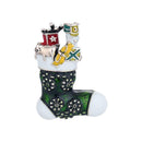 Creative Christmas Stocking Jacket Brooches Backpack Badges Unisex Jewelry Gifts