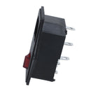 Red light concentrator switch IEC 320 C 14 outlet AC 250 V 10 A