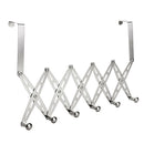 6 Hook Stainless Steel Over Door Hanger For Clothes Coat Robe Hanger Hanging