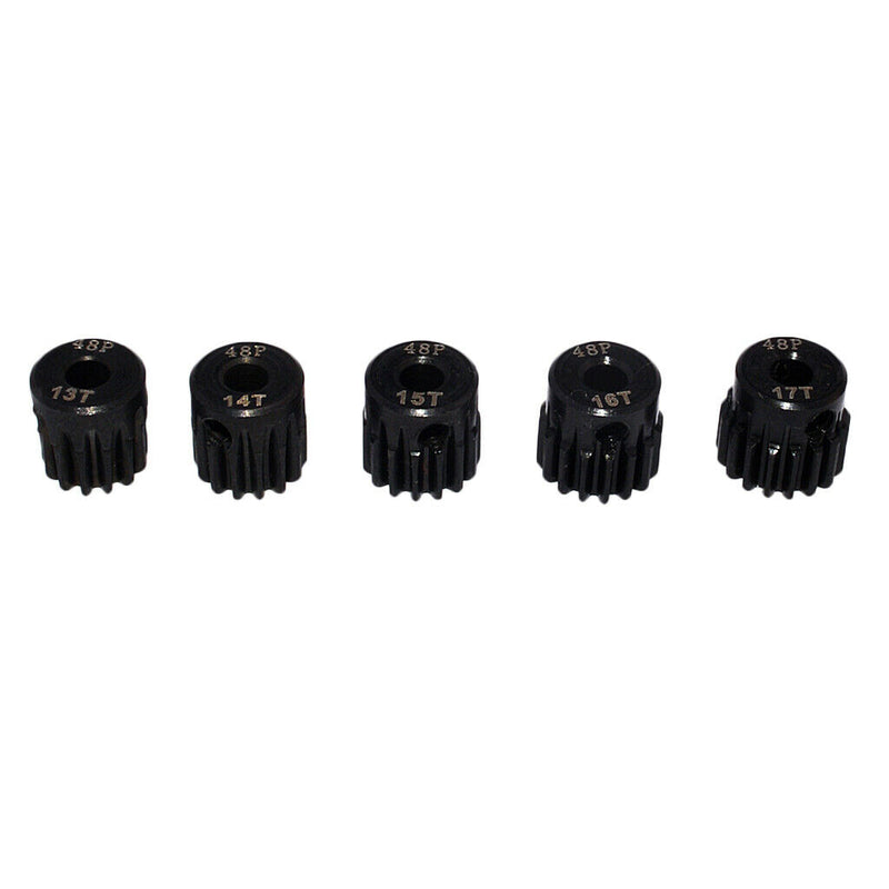 5pcs Gears Motor Gears Without Brush Steel [13T 14T 15T 16T 17T] 48DP RC Car