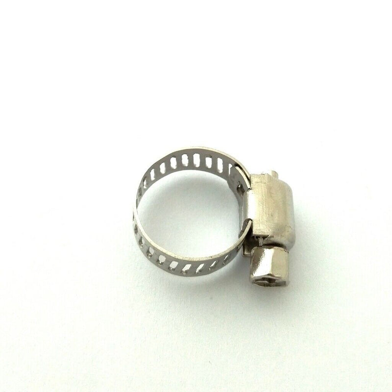 10 Pack Stainless Steel Adjustable 10-16mm Size Range Worm Gear Hose Clamp Fuel