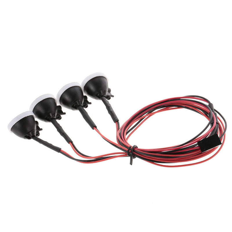 4pcs 1:10 Electric RC Car LED Lights for Hsp Redcat Rc4wd Axial scx10 D90 Hpi