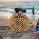 Women'S Hand-Woven Baodan Shoulder Bag Portable Grass Woven Bag Small Beach