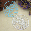 Merry Christmas Cutting Die Stencil Scrapbooking Card Album Template DIY