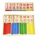 1Set wooden toys mathematical intelligence stick preschool educational t Gw