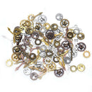100X Punk Mixed Gear Cog Pointer Charms Pendants DIY Jewelry Findings OZ
