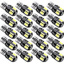 20pcs T10 8SMD 5730 LJD Lights W5W Car Wedge Tail Side Bulbs Reading Lamps  L ^