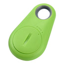 2pcs Smart Bluetooth Pet Anti-Lost Device Drop Shape Tracker Green+Rose Red A