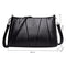 Women Girls Zipper PU Crossbody Messenger Bags Casual Pure Shoulder Handbag