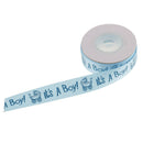 2 Rolls Boy Girl Baby Shower Satin Ribbon Decoration DIY Gift Wrapping Belt