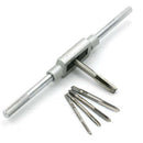 Adjustable 7PC Thread Screw M3-M12+ Tap Drill Wrench Carpentry Hand Tools