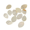 12pcs L&S Oval Natural Shell Charm Beads for Pendant Earing Bracelet Making