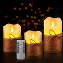 Flameless Candles, Led Battery Operated Candles Real Wax Flickering Moving