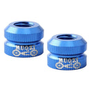 1 Pair Bike Tire Law Mouth Nut Tire Inner Tube Valve Nut Replacement Blue