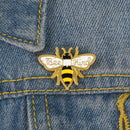 Cartoon Honeybee Enamel Brooch Pins Decoration Bag Clothes Corsage Badge Jewel&+