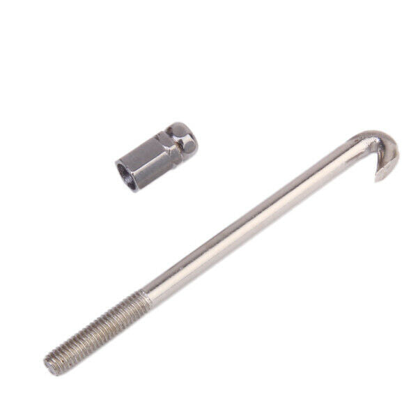 1 Set of 24pcs Bracket Hooks and Nut Set for Banjo Accessories - Chrome-Plated