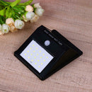 20 LED Solar Power PIR Motion Sensor Wall Light Outdoor Waterproof Lamp
